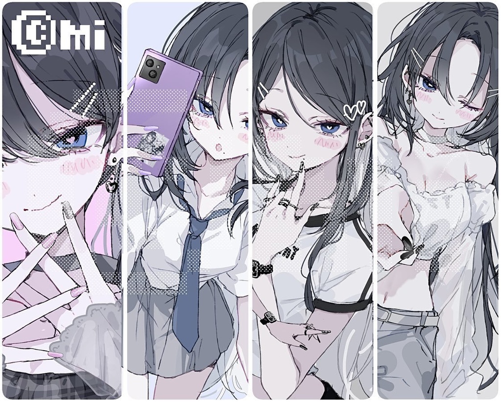 イラスト集《 shizu vol.1 》+ メイキングBOOK(ラフ&線画集)