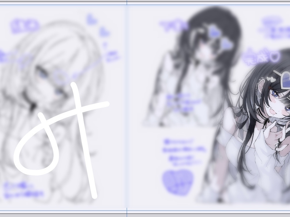 イラスト集《 shizu vol.1 》+ メイキングBOOK(ラフ&線画集)