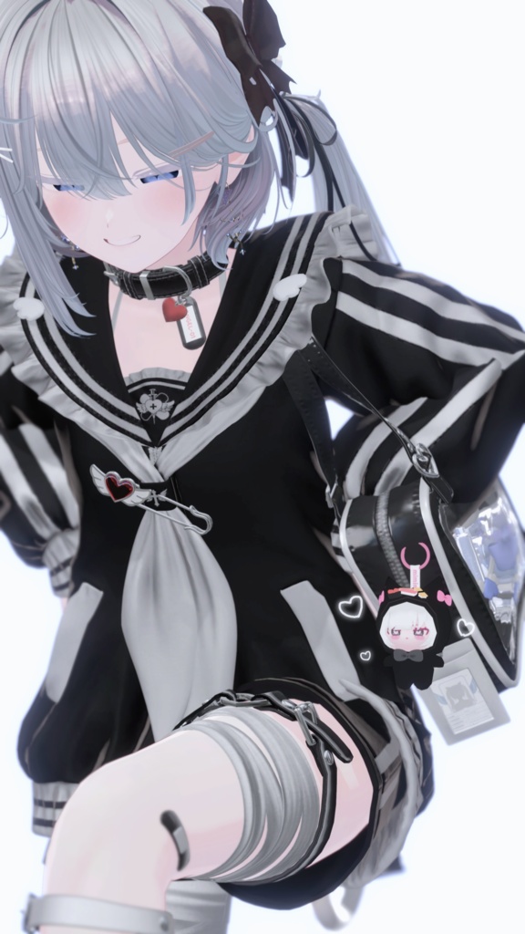 【無料】mitanちゃんぬいぐるみキーホルダー 🖤