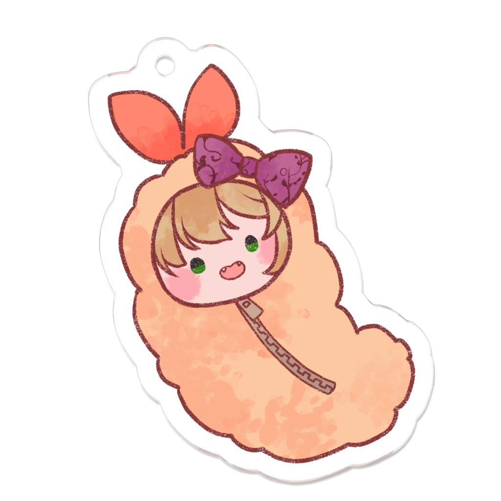 「ころろフライ」アクリルキーホルダー(コーティングなし)