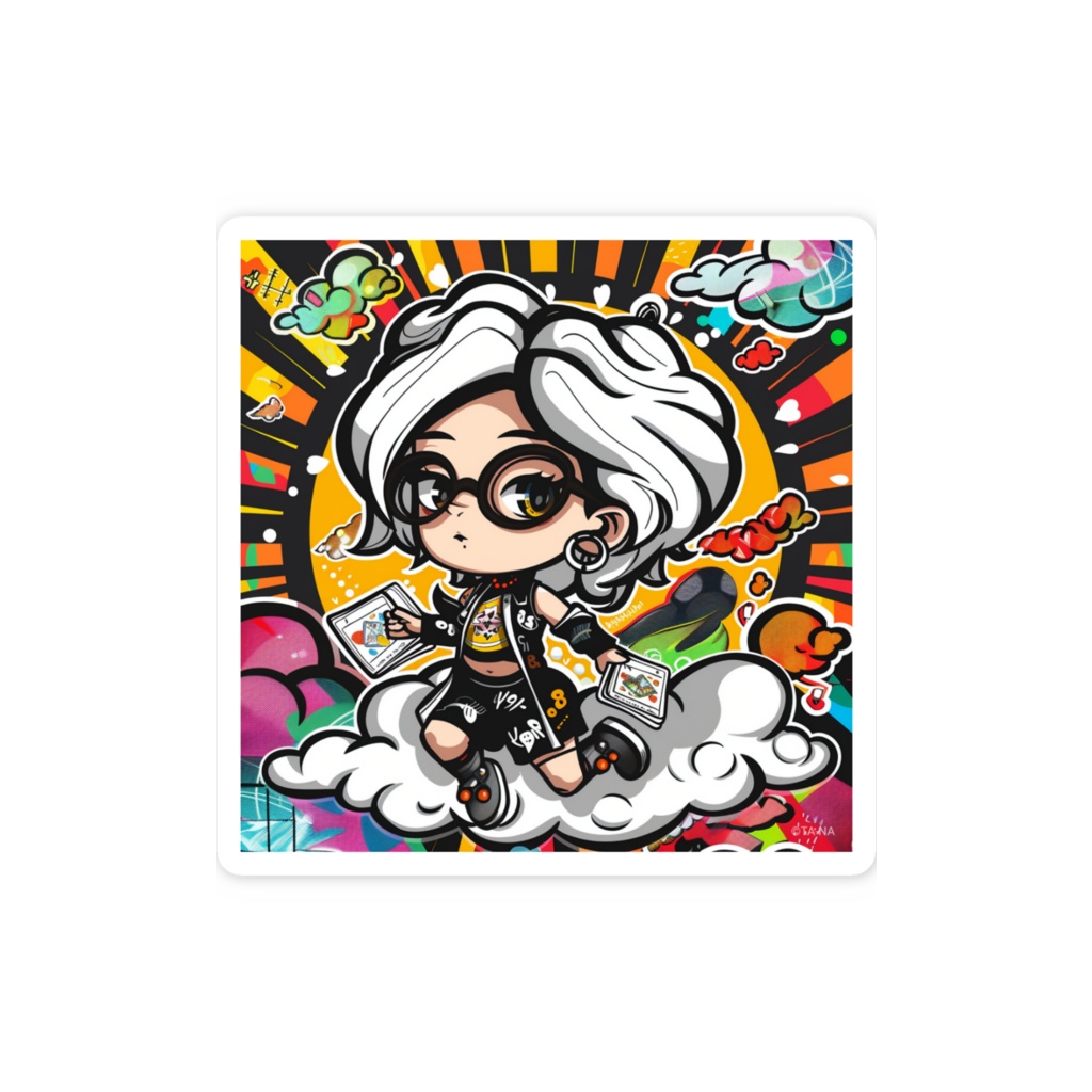 《クモノミコ ver.01》 〜占いが得意なポップでファンキーな雲の精霊002〜