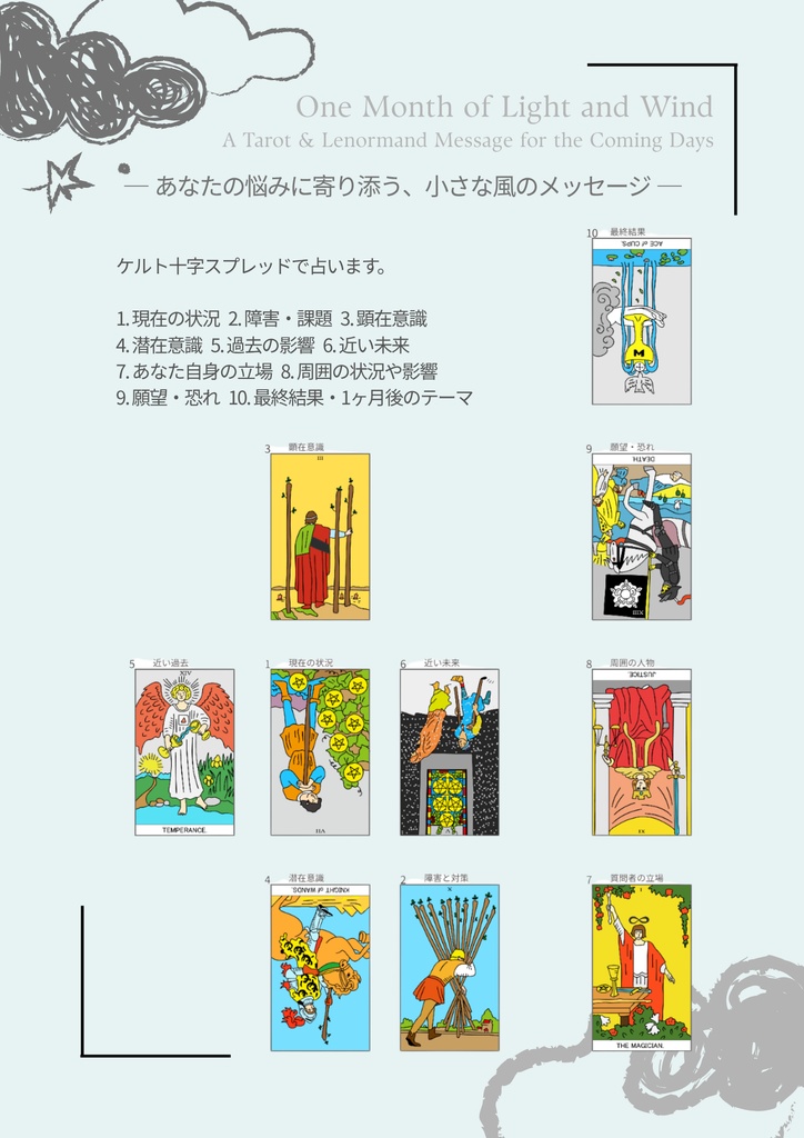 🌙【PDF鑑定書】雲の便り|1ヶ月の道しるべ