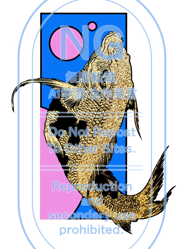 日本画風モチーフステッカー