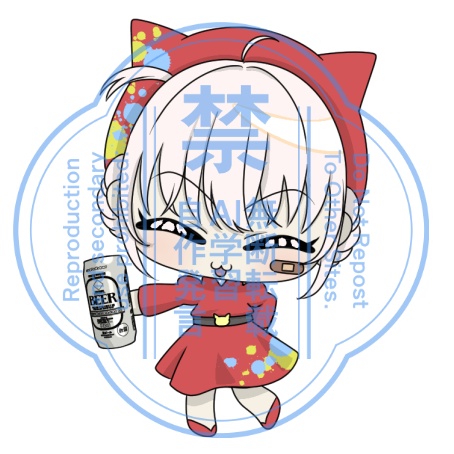 大代真白アクリルキーホルダー～酒盛りver~