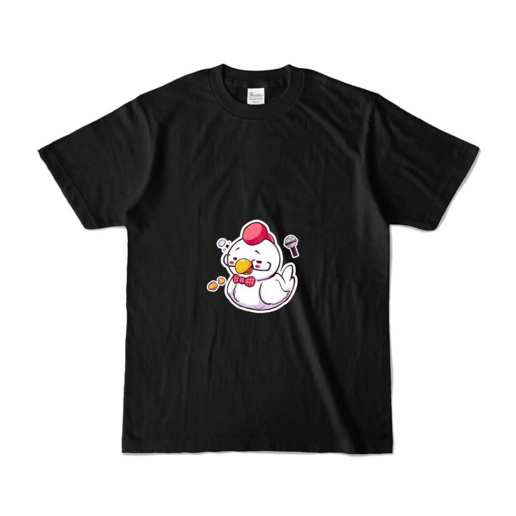 寝る鶏(子)は育つTシャツ文字無し(黒)