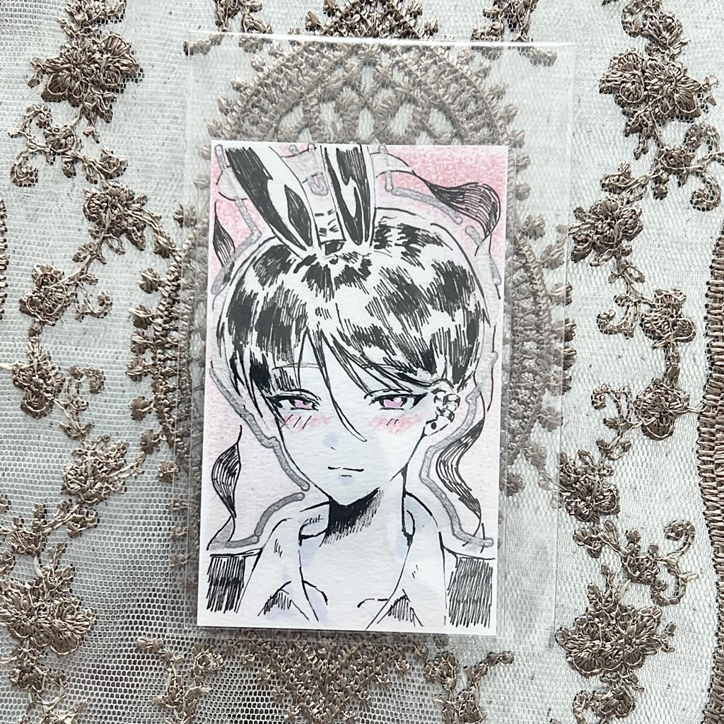 アナログ♡ミニイラストカード♡（雅）