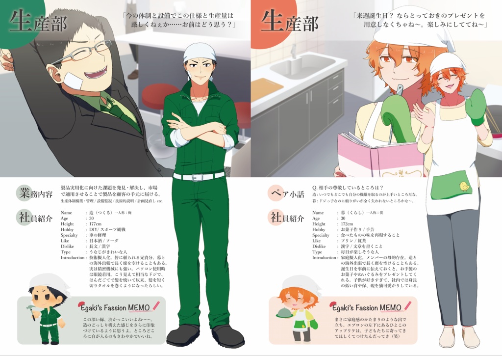 【在庫処分価格】「株式会社Subjects 会社案内2019」(教科擬人化キャラ紹介本)【紙版】