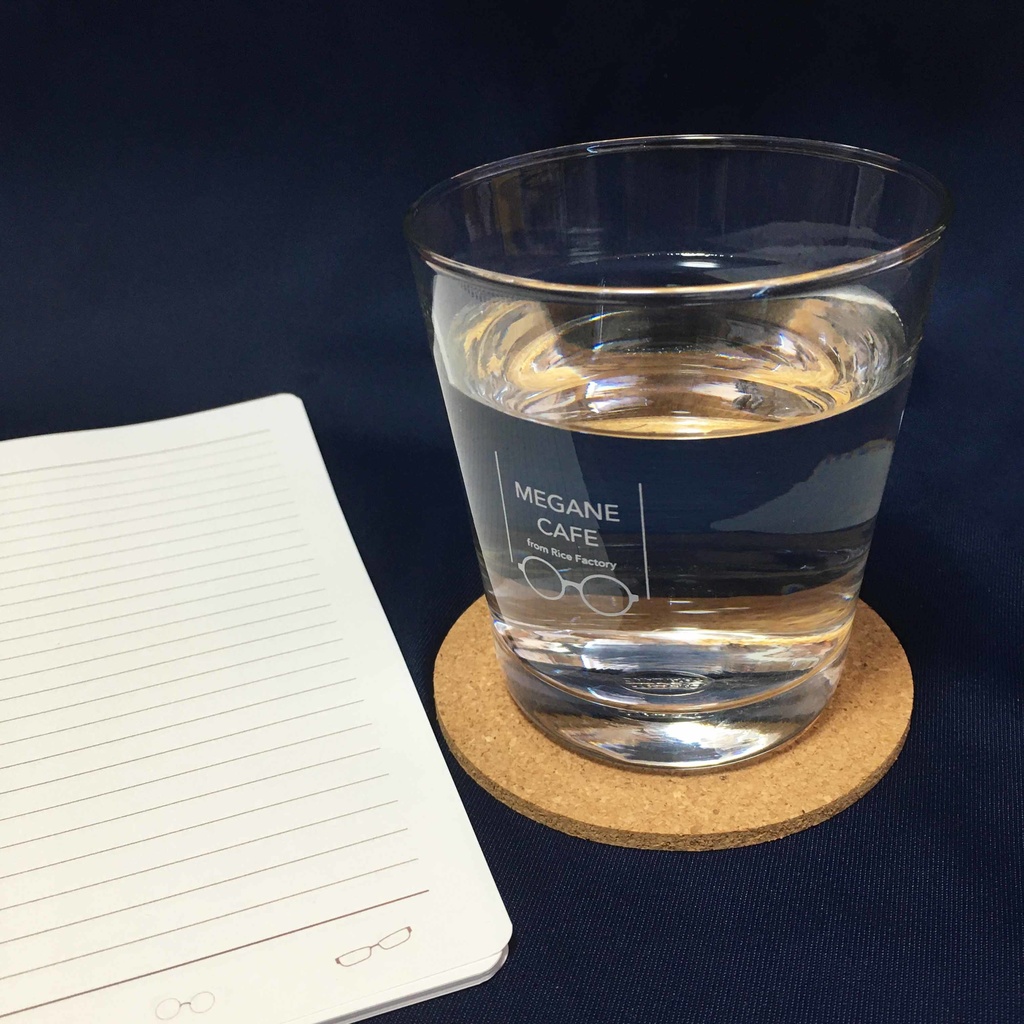 【完売】眼鏡カフェ ロゴ入りロックグラス