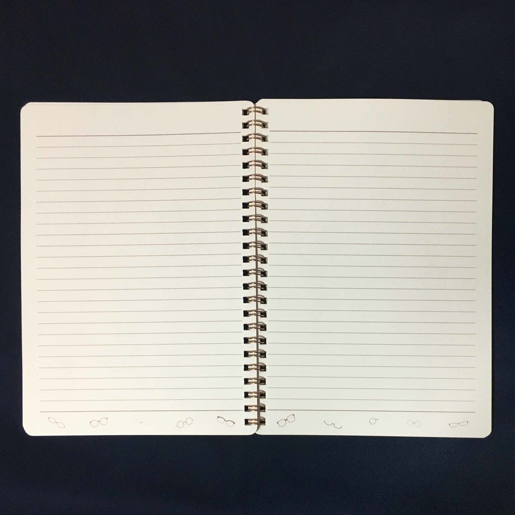 【残り1点】眼鏡カフェ メニュー風リングノート(A5)