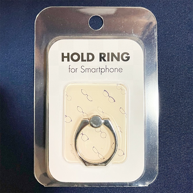 眼鏡柄 スマホリング