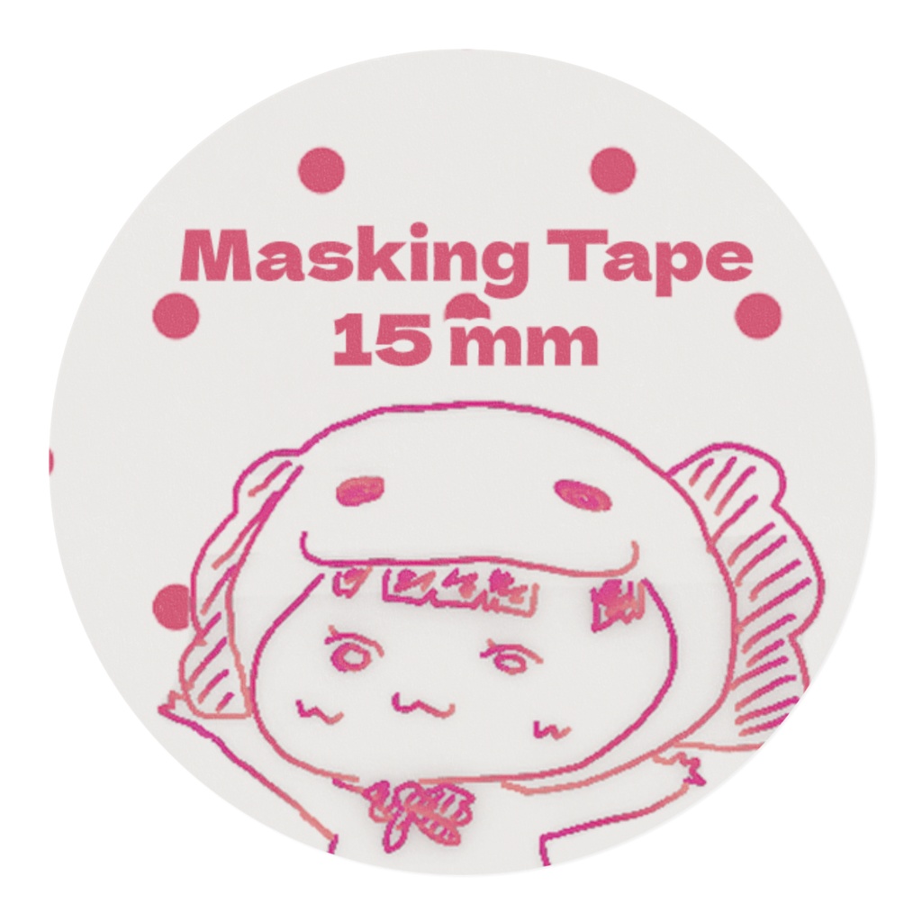 うぱののマスキングテープ 15mm幅
