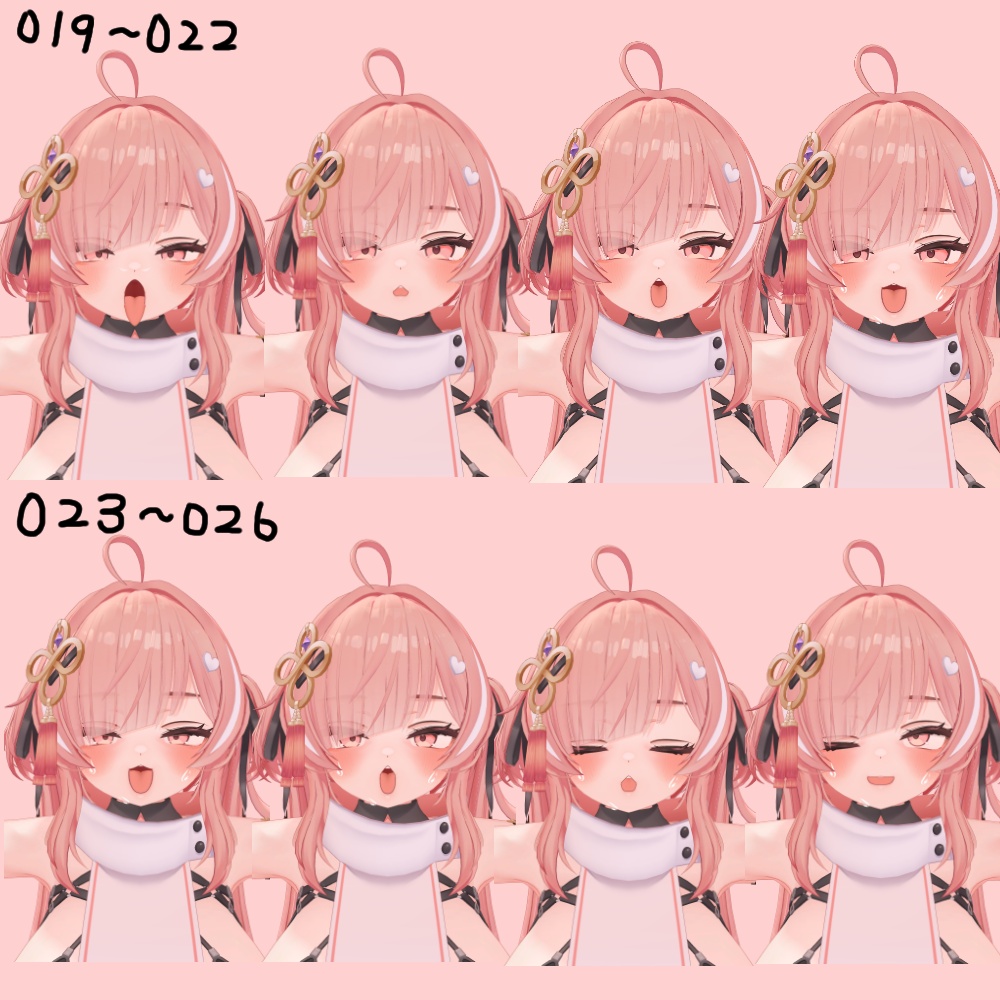 小悪魔攻め♥系イチゴちゃんFace40種類「Ichigo Face Animation」【Face emo推奨】