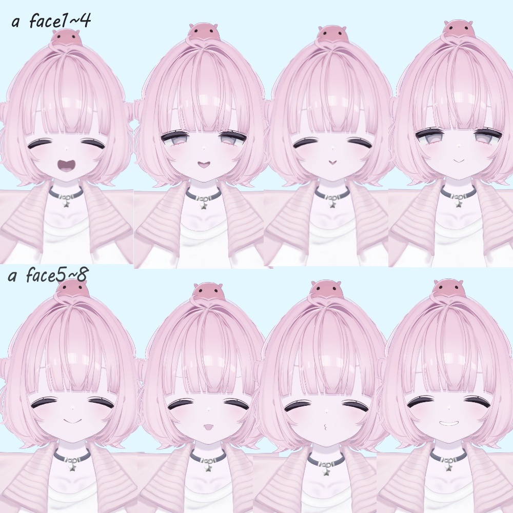 【無料版あり】にっこりうららちゃんFace40種類+free wink face8種類「Urara Face Animation」