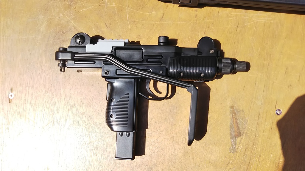 【ガスガン】3Dプリンター用データ WA/KWC Mini UZI用 マウントレイル