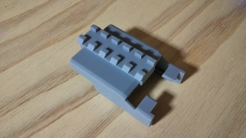 【ガスガン】3Dプリンター用データ WA/KWC Mini UZI用 マウントレイル