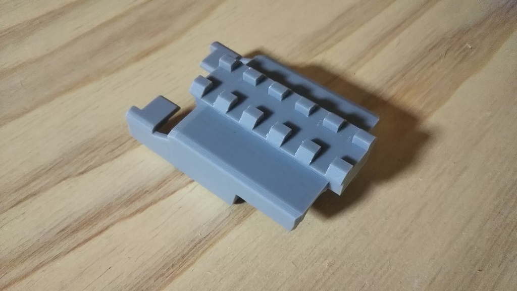 【ガスガン】3Dプリンター用データ WA/KWC Mini UZI用 マウントレイル