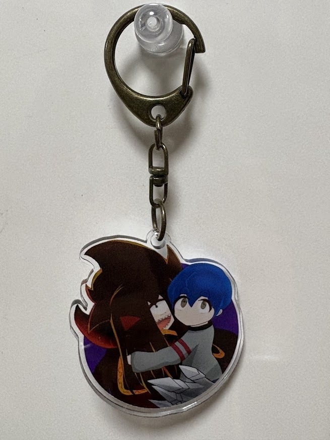 魔王ブラックと反転さとし様のアクリルキーホルダー