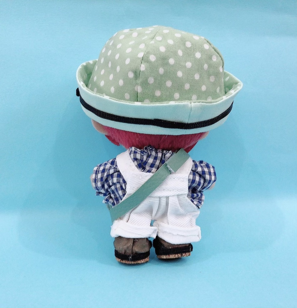 甘めマリン風帽子♡サロペット♡バック 3点セット