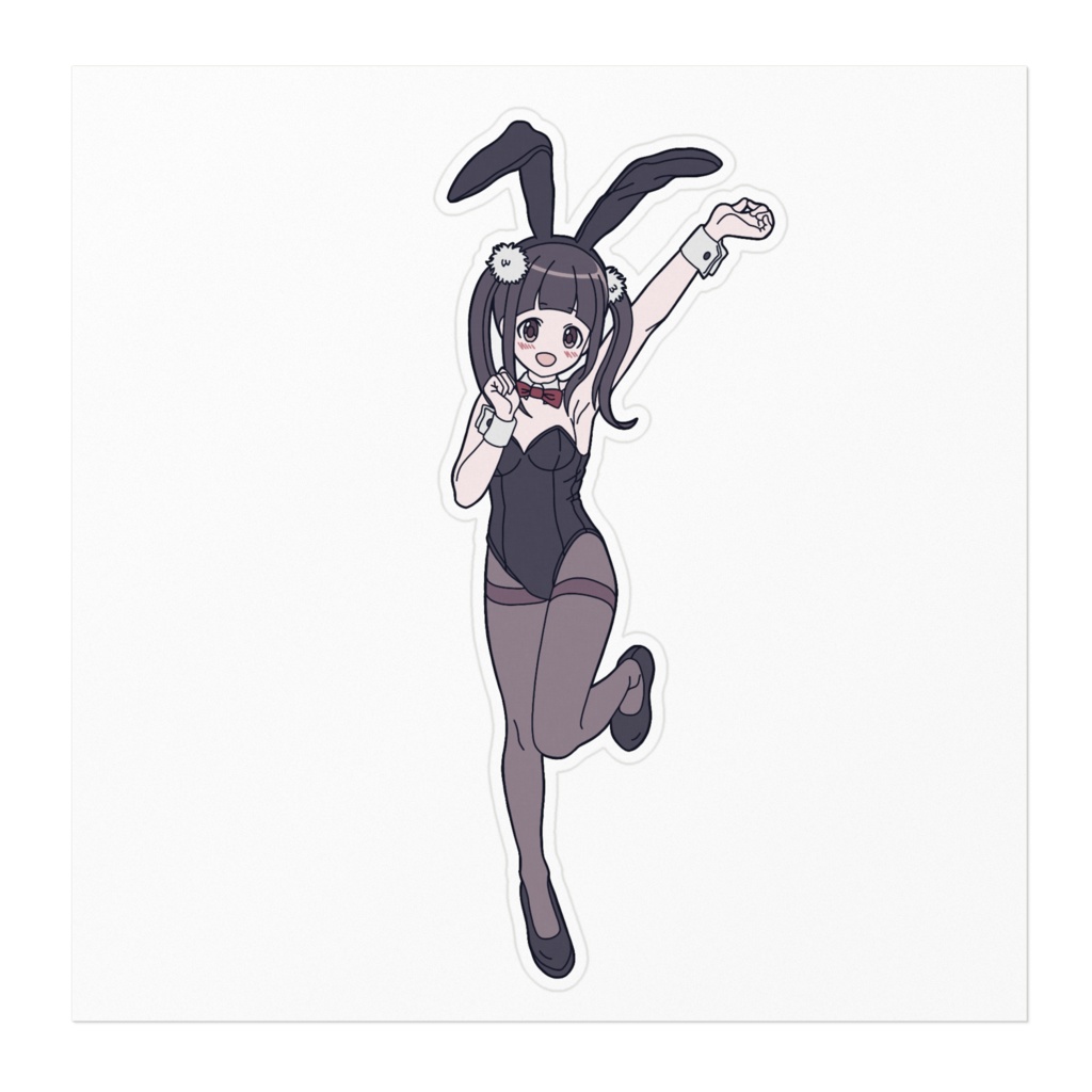もっちょんバニーステッカー