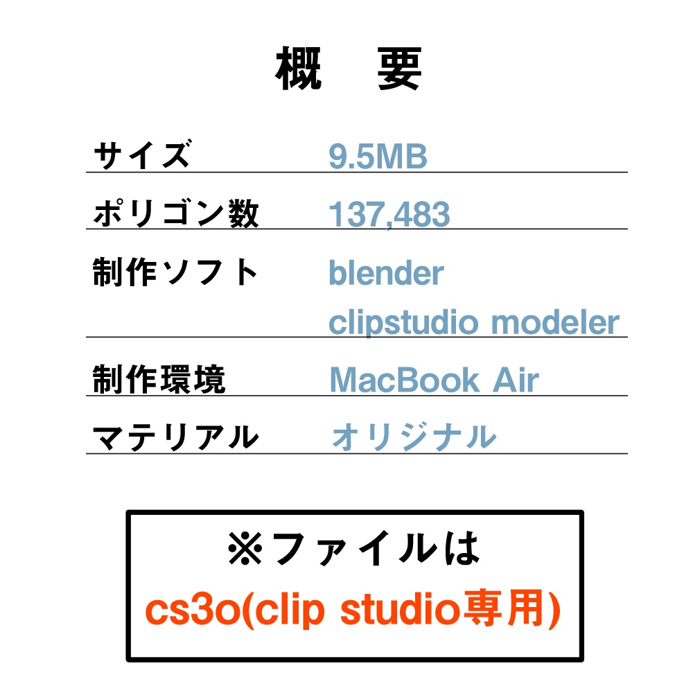 風呂無しアパート室内 3D(クリスタ用)