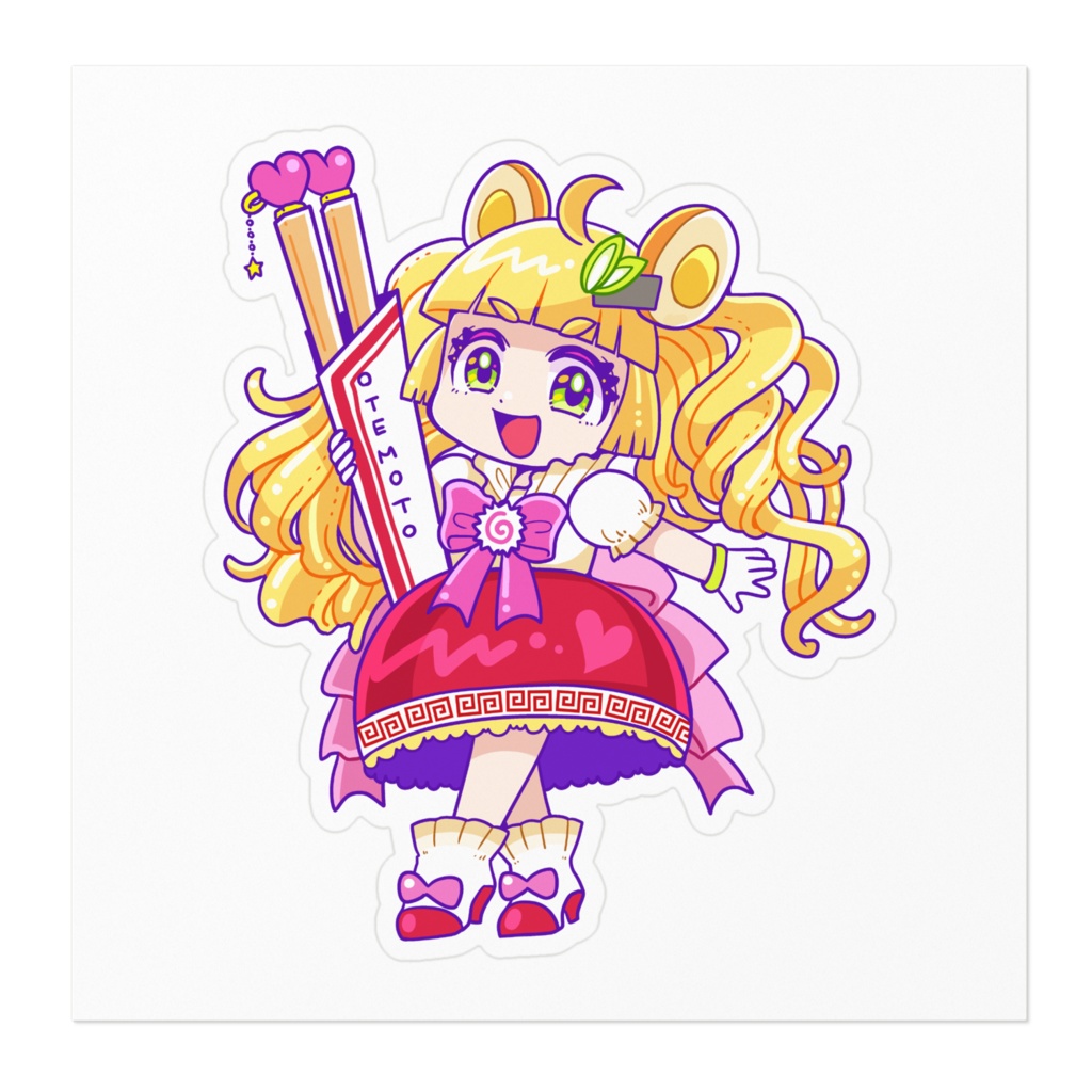 ラーメンの魔法少女ちゃんステッカー