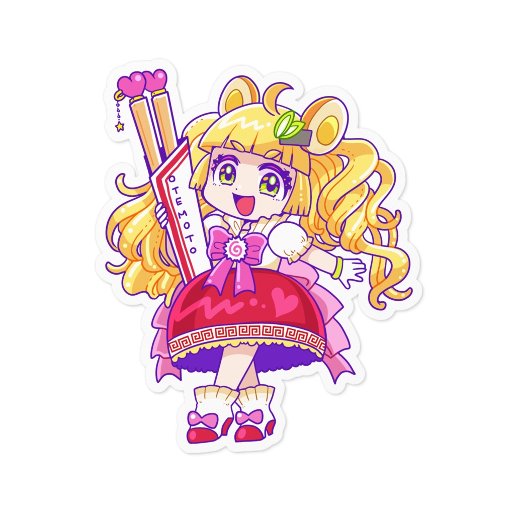 ラーメンの魔法少女ちゃんステッカー
