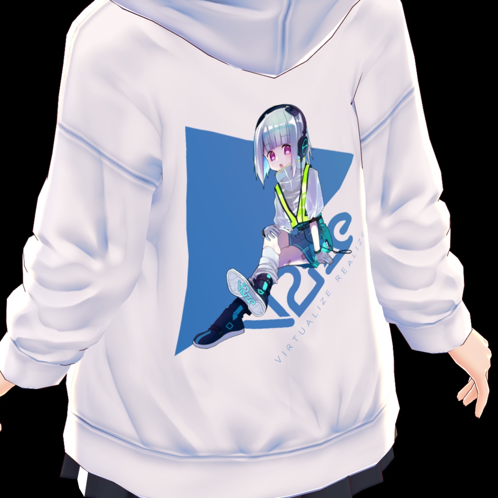 [ VIRTUALIZE REALIZE Official goods vol.1 ] もなか最中パーカー