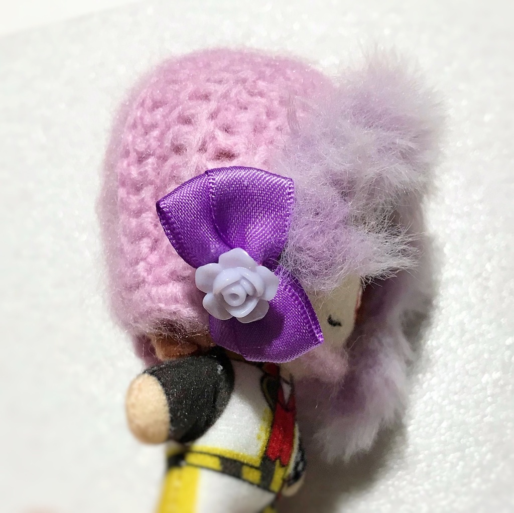 10cmぬい用ニット帽【ラベンダー】
