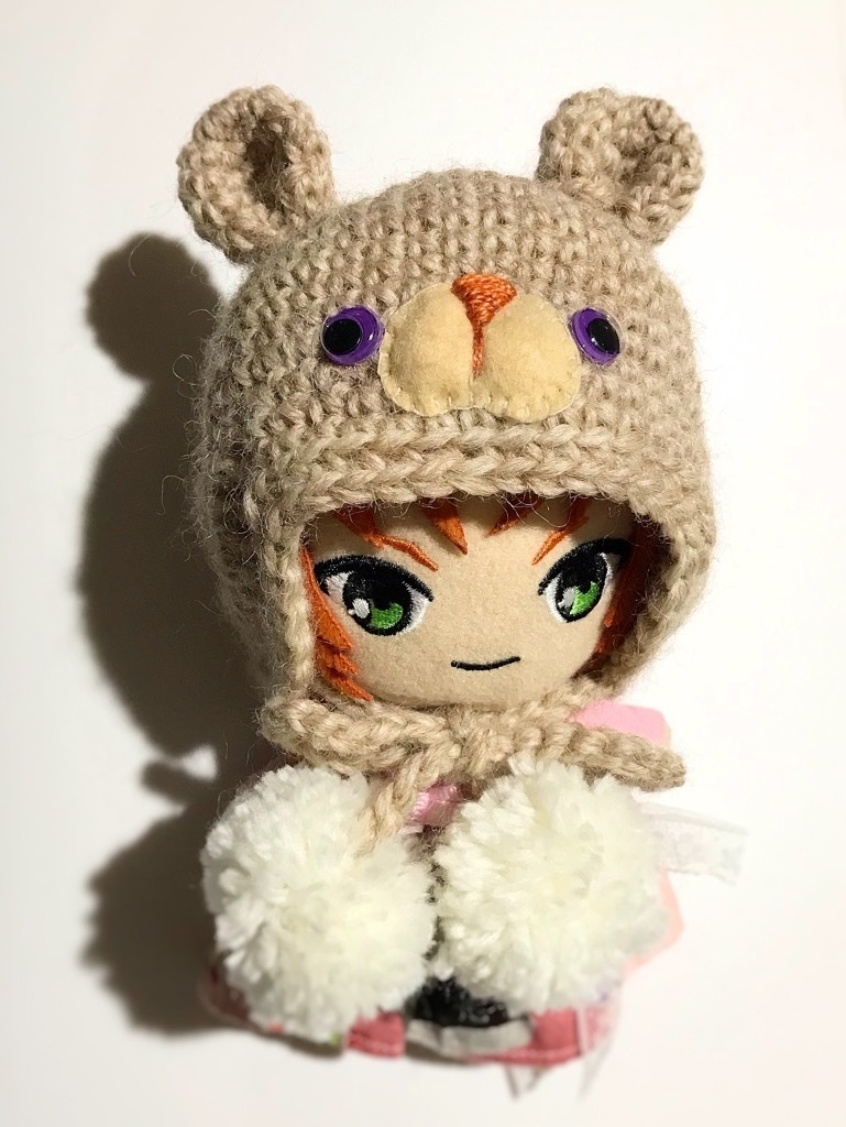 ぬい用 くまちゃんニット帽【ベージュ】