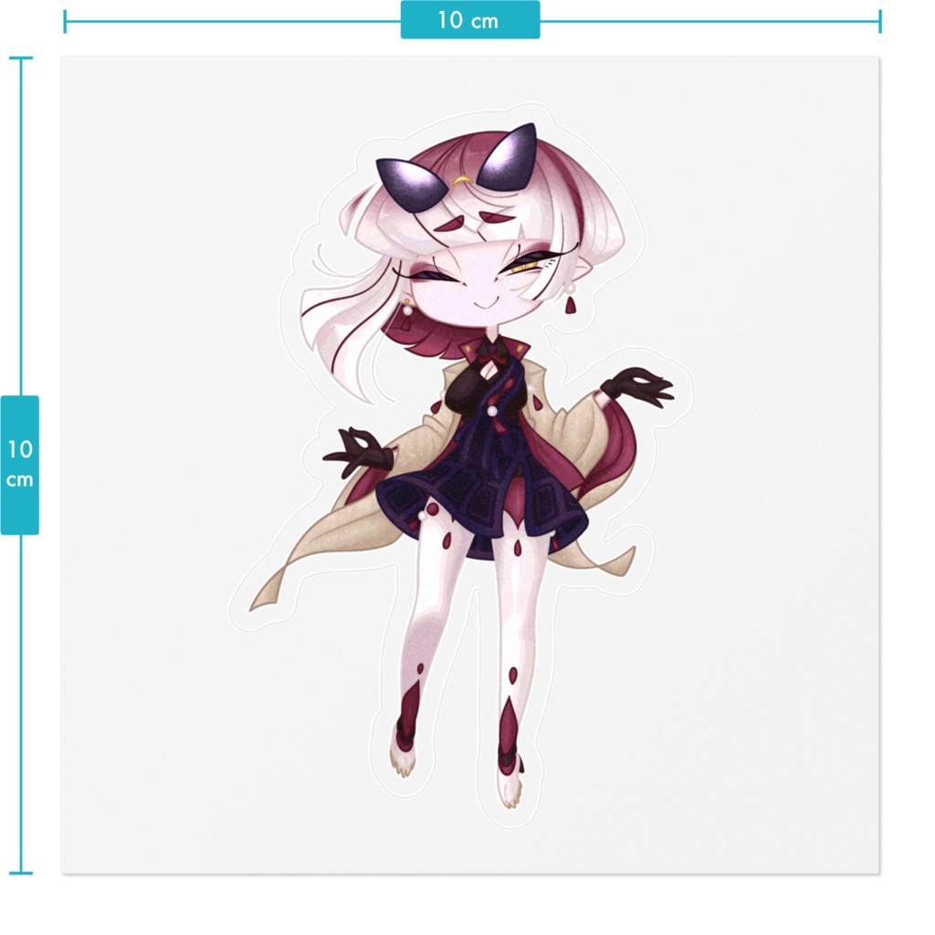 【狐面党】ちびククリステッカー