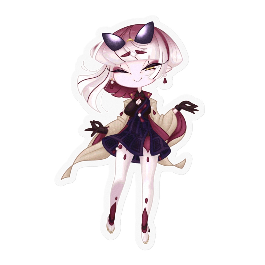 【狐面党】ちびククリステッカー