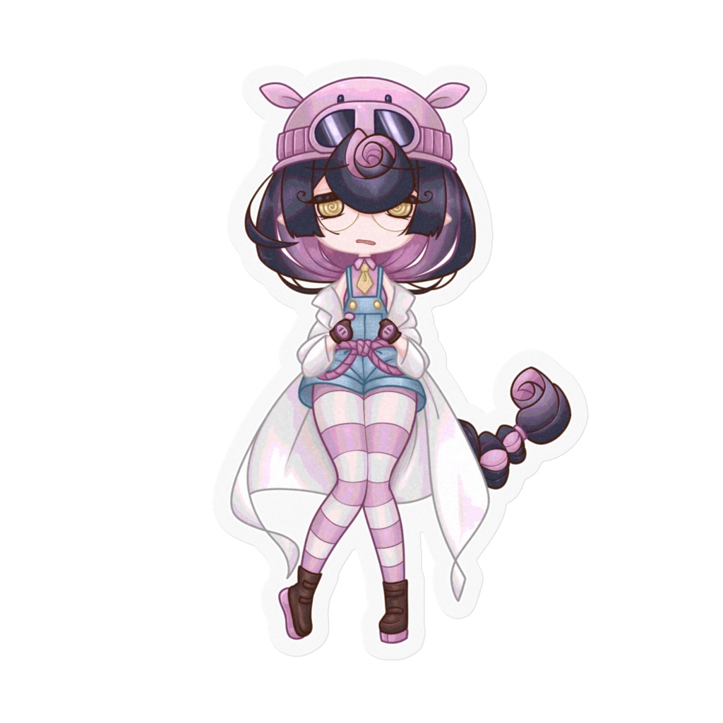 【狐面党】ちびカリンステッカー