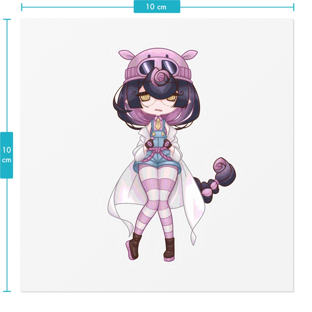 【狐面党】ちびカリンステッカー