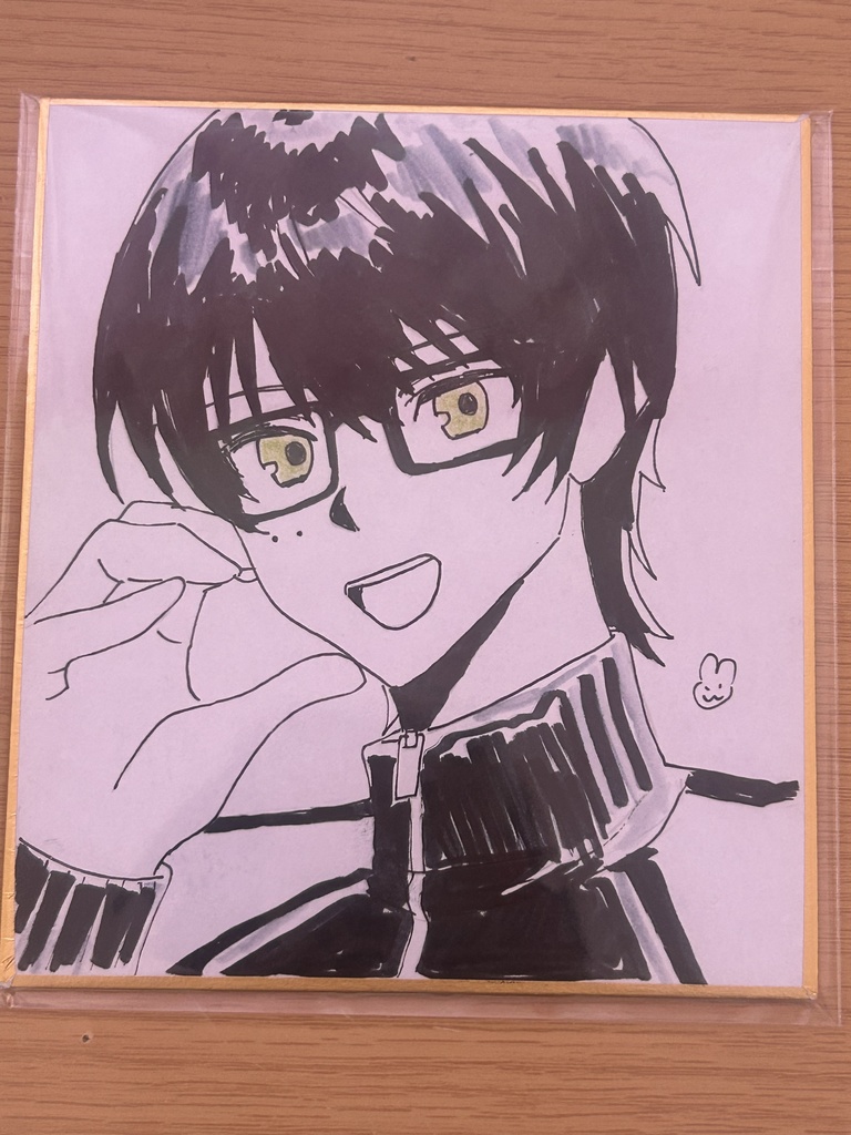 篭手切江 ミニ色紙