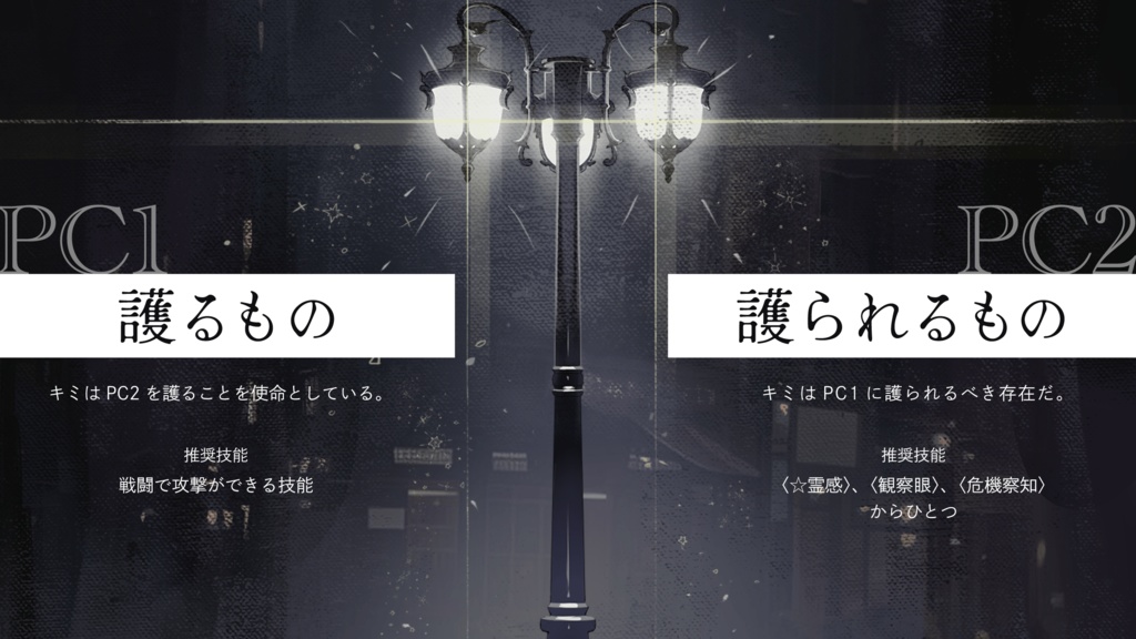 星のように瞬く、古い街灯の下で