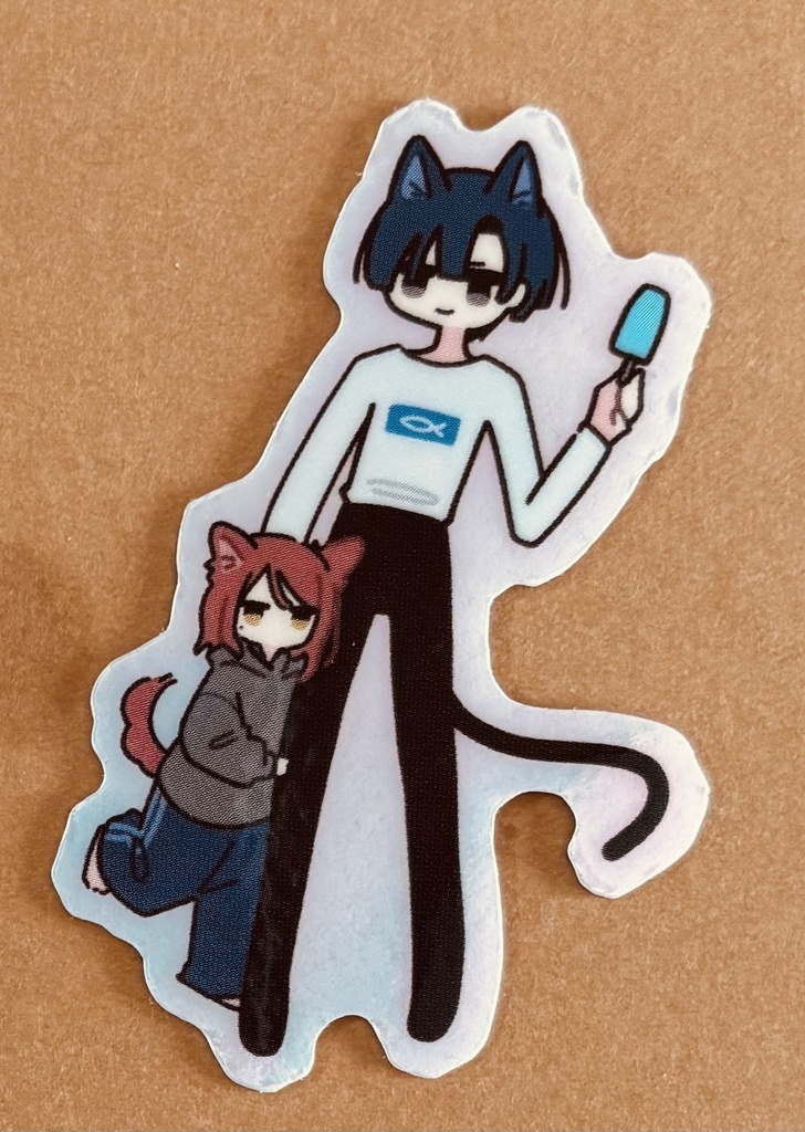 【グッズ】久我と夏希 いぬねこシール