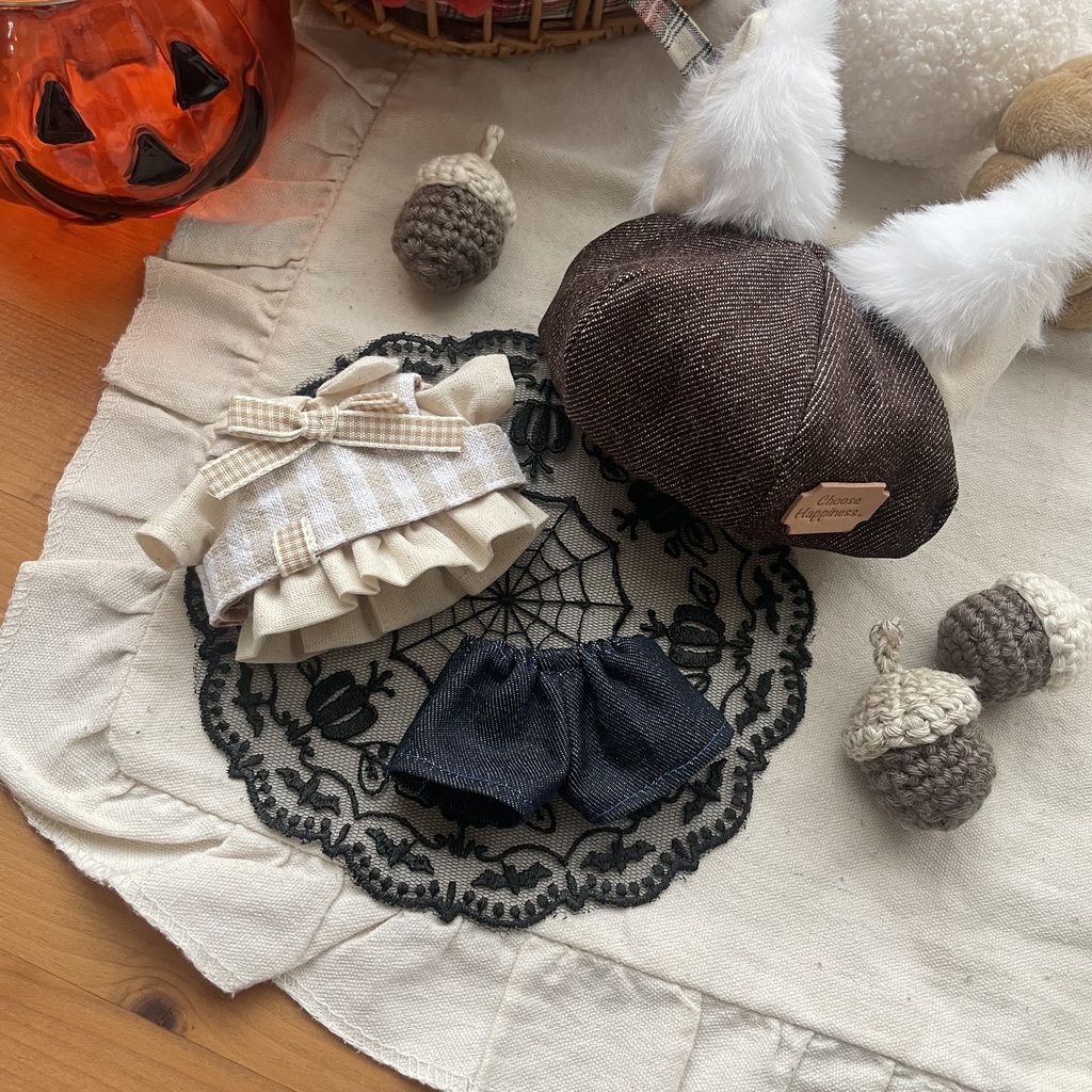 ⑦秋色ベストのセットアップ(どんぐりきつね)