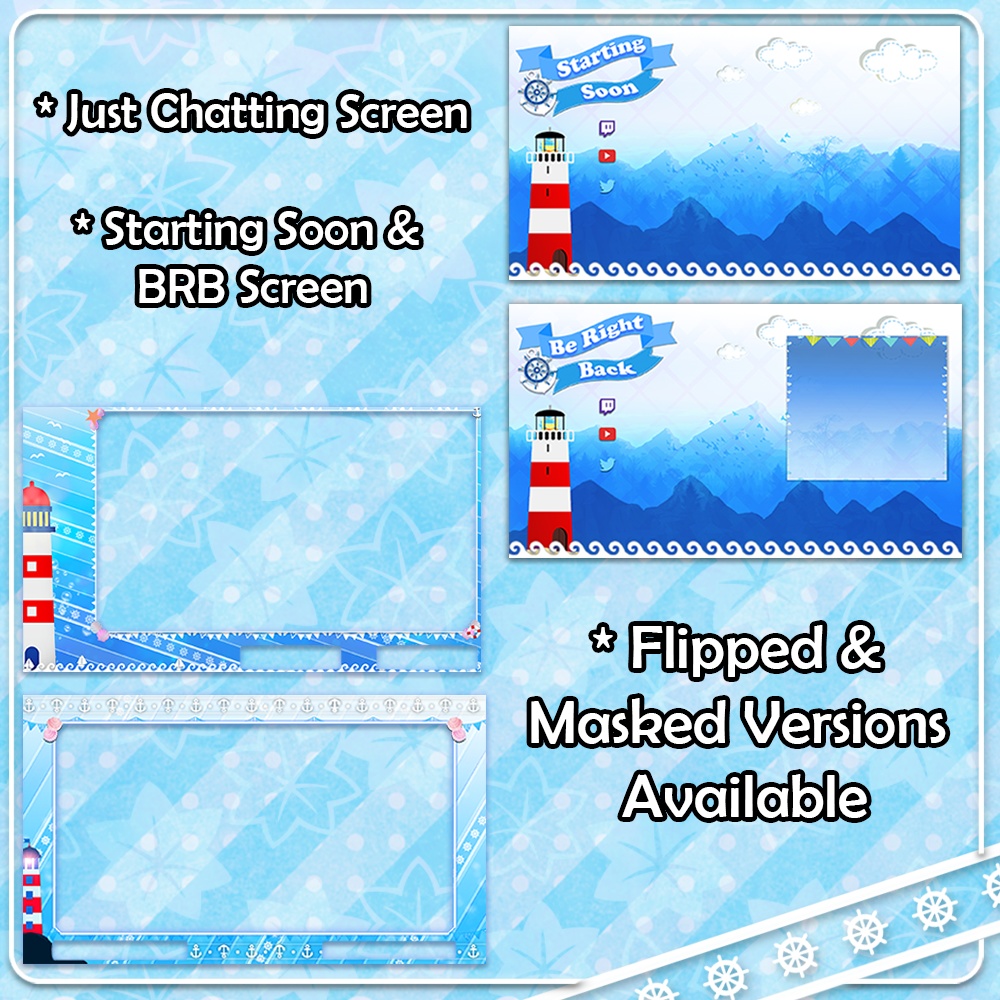 Stream Overlays【Ocean Postcard】