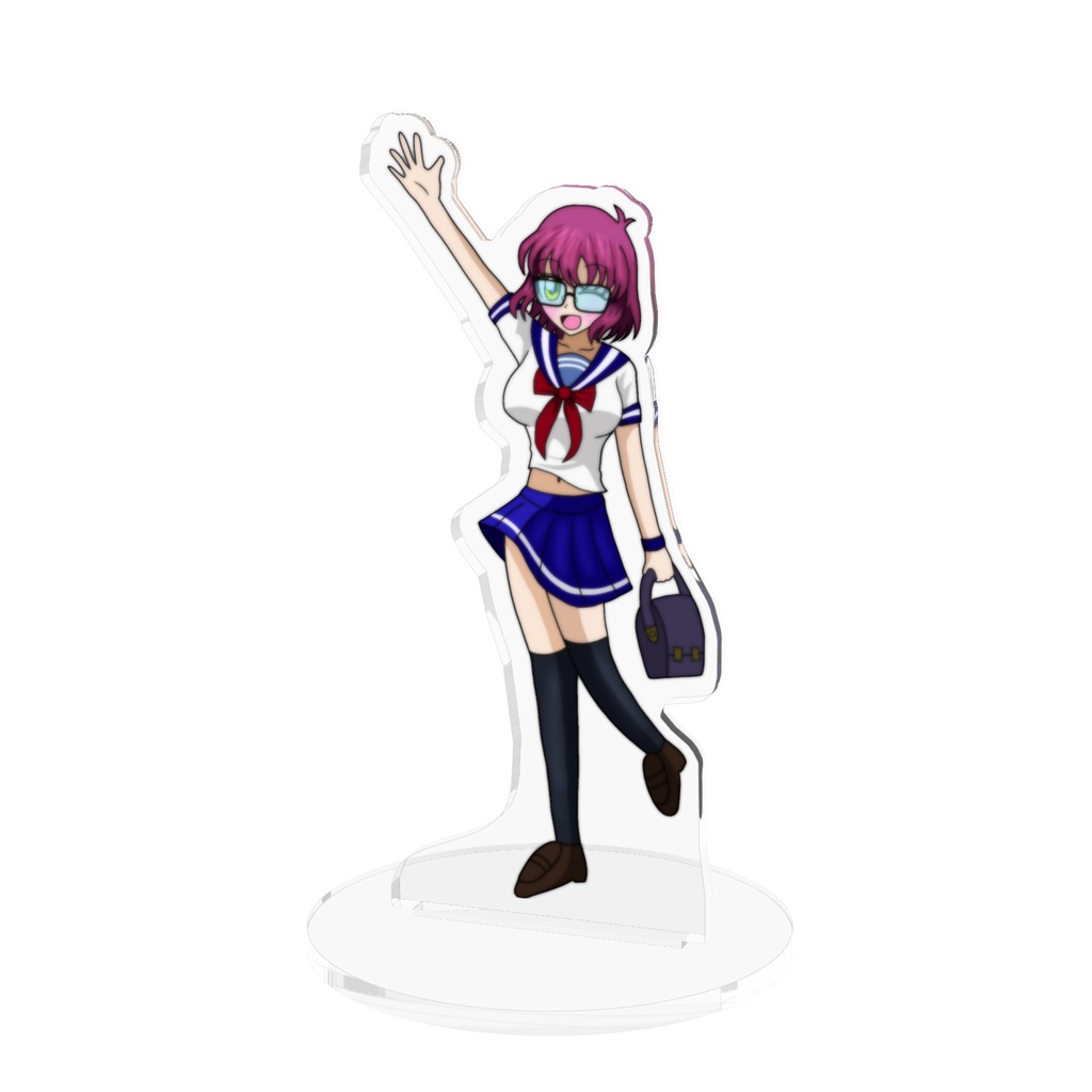 オリキャラ　秋原あずさ(セーラー服) アクリルフィギュア