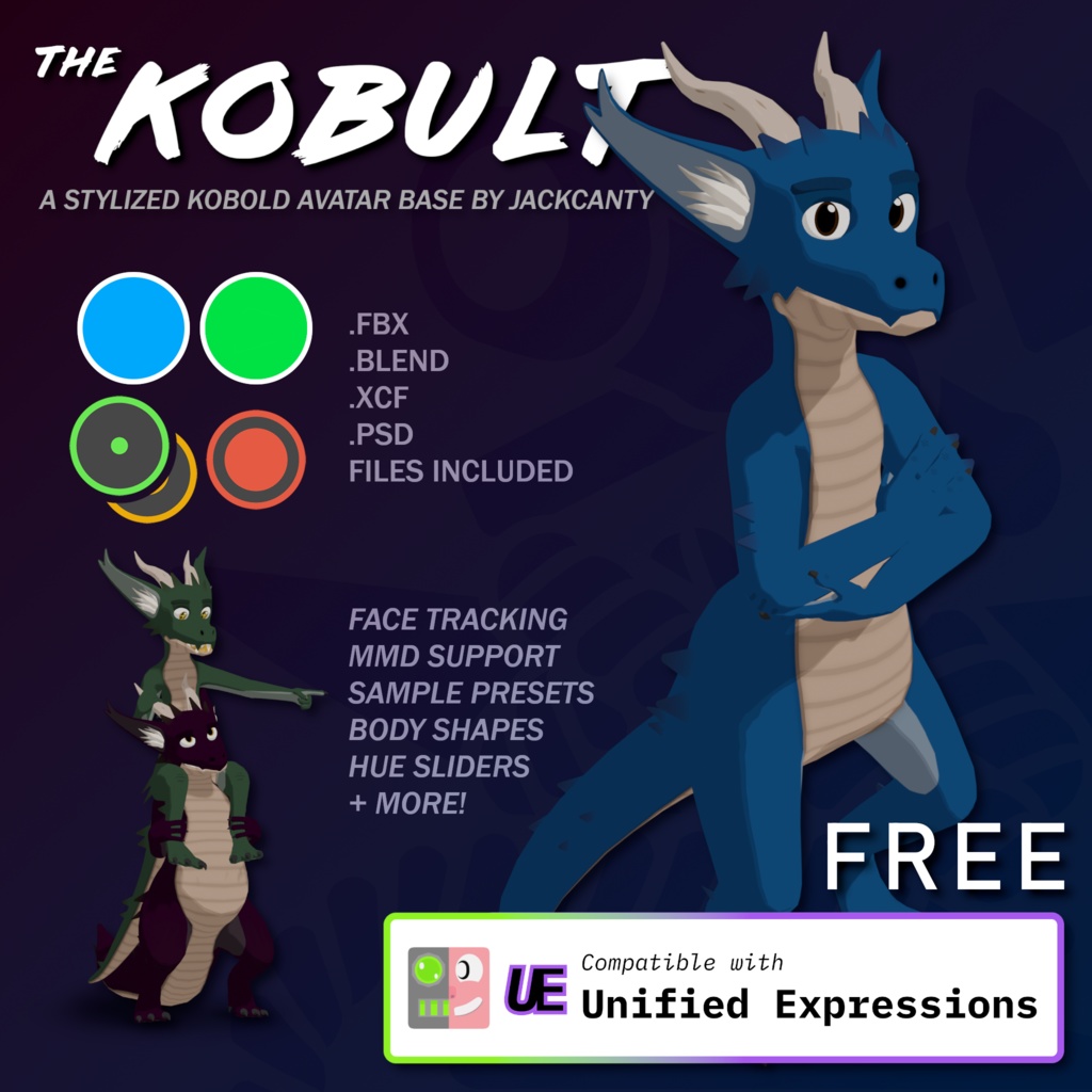 The Kobult - A Stylized Kobold Avatar Base