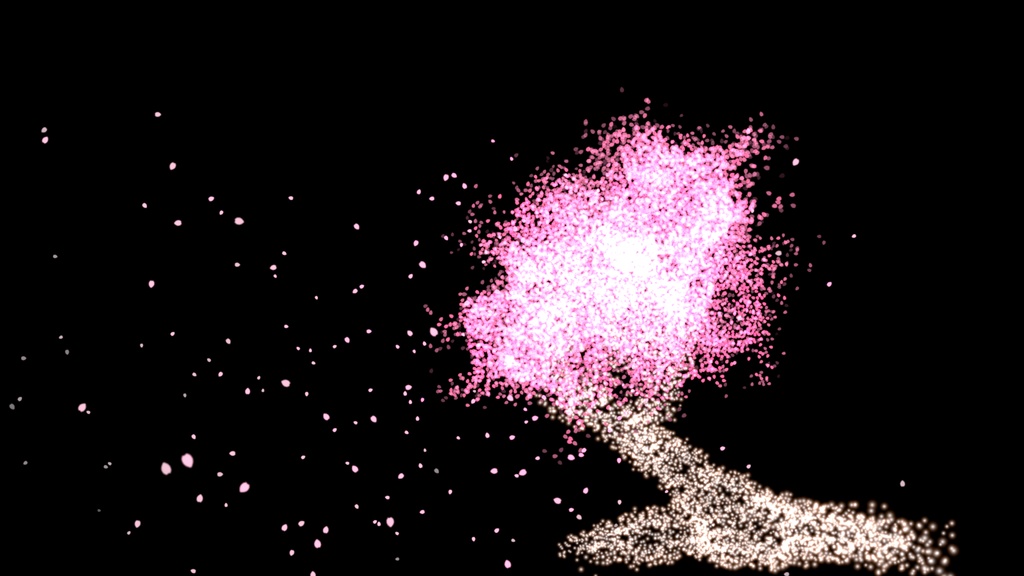 Particle Cherry Blossom Tree