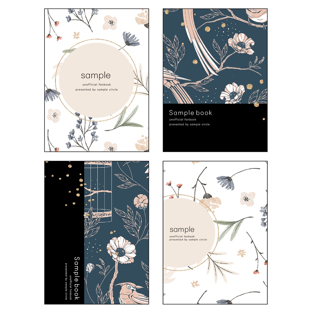 表紙素材005_花と鳥 キラキラ差分つき