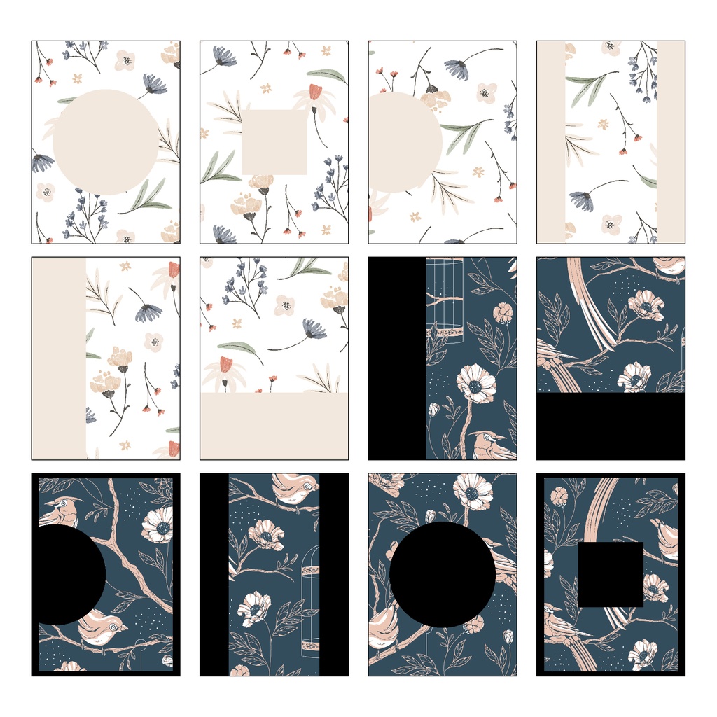 表紙素材005_花と鳥 キラキラ差分つき