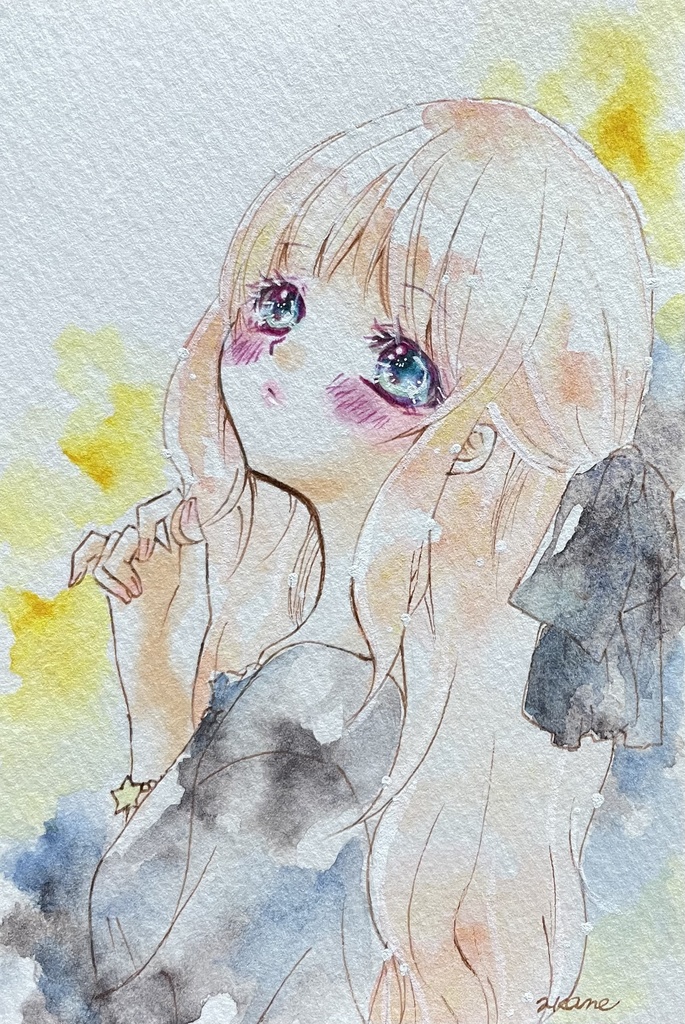 手描きイラスト おとめ座