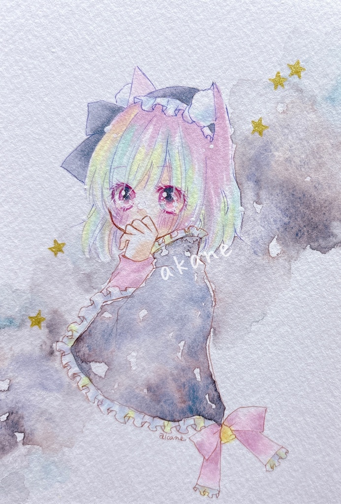 手描きイラスト 魔法少女