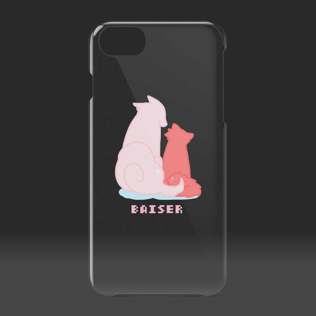 もふもふダレジュリクリアスマホケース