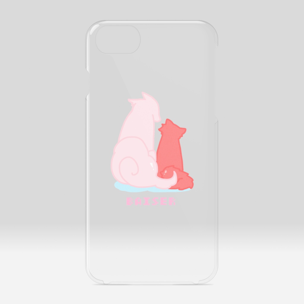 もふもふダレジュリクリアスマホケース