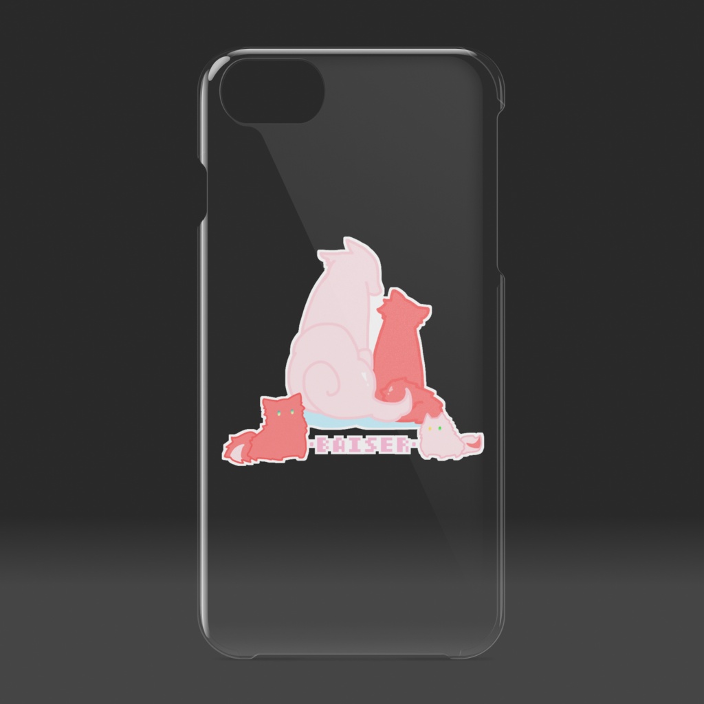 ダレジュリ一家もふもふiPhoneケース