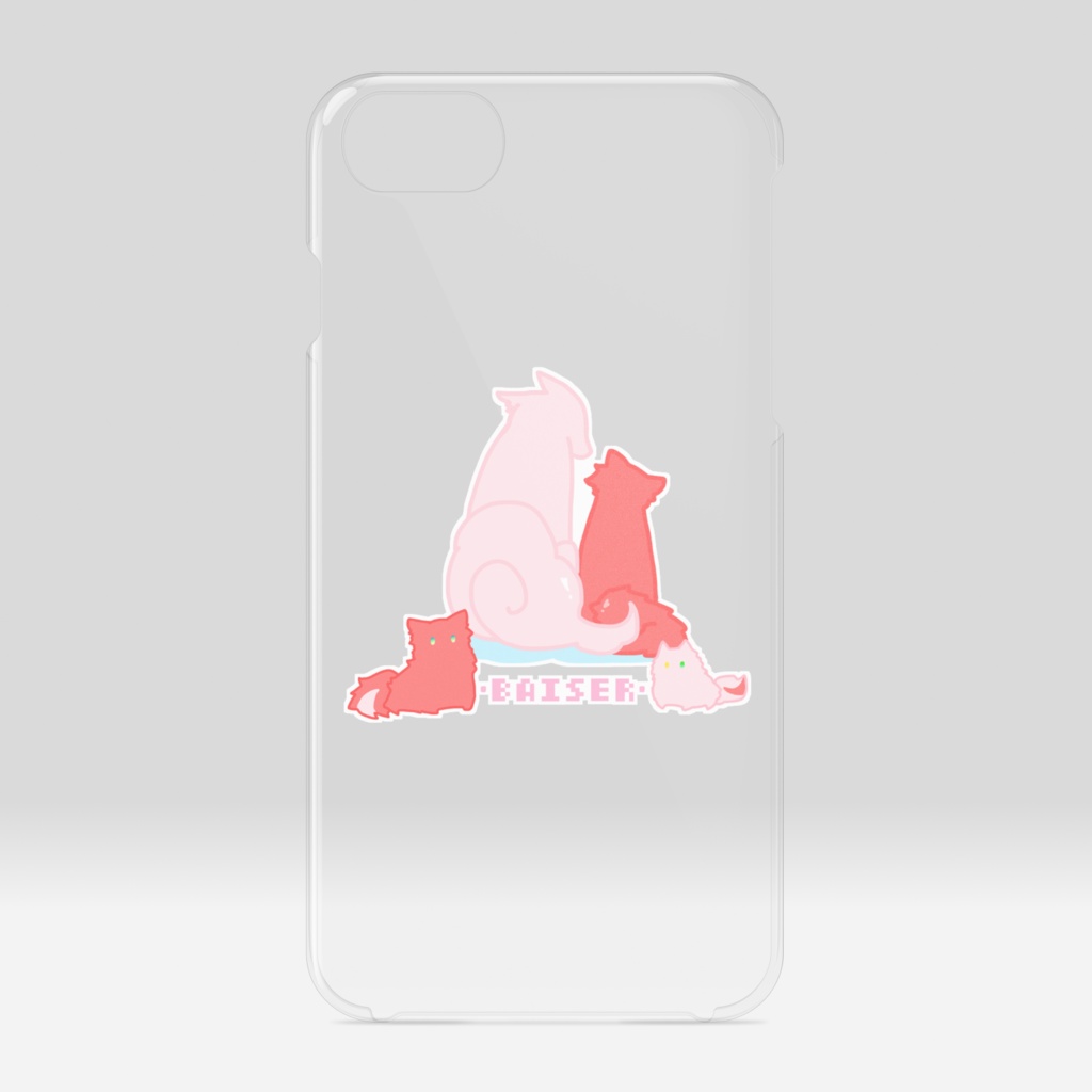 ダレジュリ一家もふもふiPhoneケース