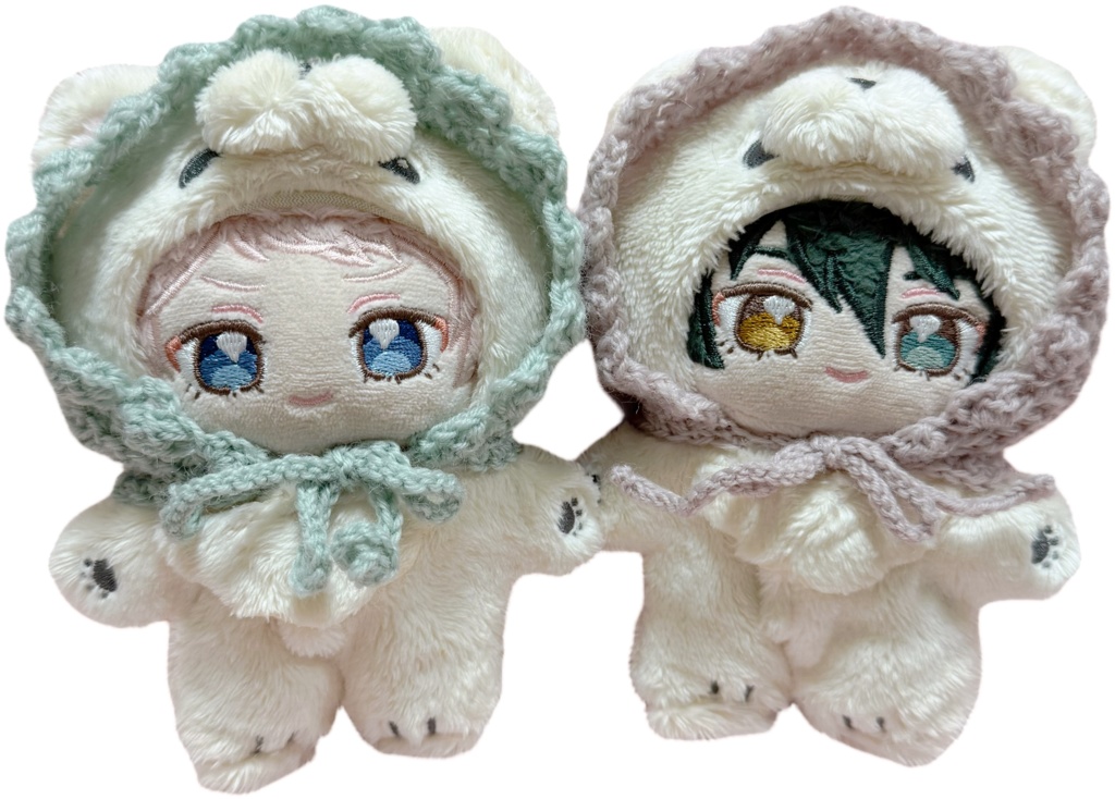 いつぬい着ぐるみ用用ウール100%冬用ボンネット(ほっかむり)